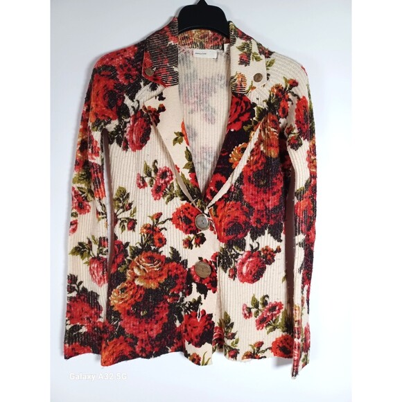 Anthropologie Sweaters - Anthro Sleeping on Snow Cardigan Sweater Wool Blend Small Romantic Boho Work